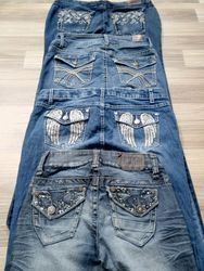#108 Ladies Y2K Flared Jeans -14