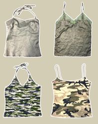 The Y2k Camo Girl Tops