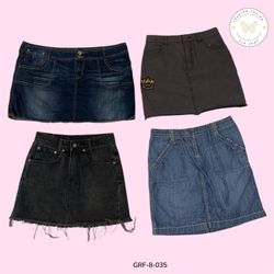 Y2K Low Rise Denim Mini Skirt | Vintage 2000s Jean..