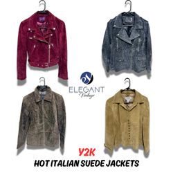Y2K Hot Italian Suede Jackets - EV0167