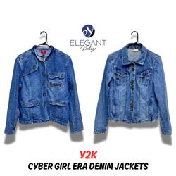 Y2K Cyber Girl Era Denim Jackets - EV0196