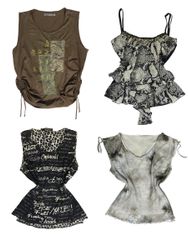 Der Graphic Mix x Y2K Top S-1221
