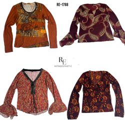 Y2k Grunge Maglie a Maniche Lunge (RE-1788)