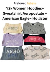 Y2K女性用フーディー＆スウェットシャツ - Aeropostale、Hollister、Ameri..