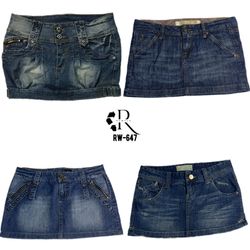 Gonna Mini in Denim Y2K IT Girl (RW-647)
