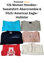 Y2K女性用フーディー＆スウェットシャツ–Abercrombie & Fitch、Hollister..
