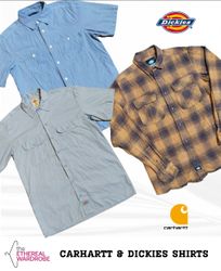 Carhartt and Dickies Button up Shirts Bu..