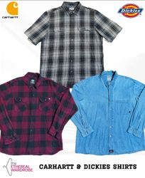 Carhartt and Dickies Button up Shirts Bu..