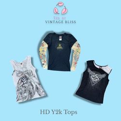 Y2K ハーレーダビッドソン タンクトップ アイコニックなバイカーバイブスとユニークなスタイル