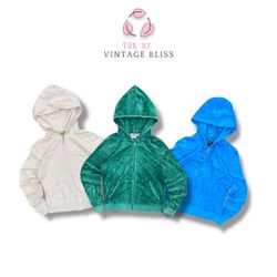 Juicy Couture Velour Zip-Up Hoodie – Vintage Y2K