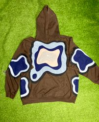 Pull à capuche en patchwork Upcyclé Nike
