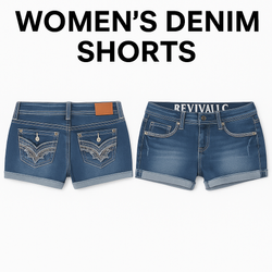 Shorts in denim da donna