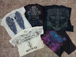 CR4812 ヴィンテージ スカル Tシャツ