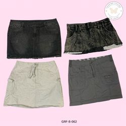 Y2Kミニスカートバンドル – レトロ＆ビンテージ2000年代ファッション (GRF-8-062)