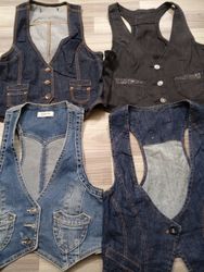 #111 Damen Y2K Denimwesten
