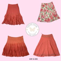 Y2K Pink Cotton Skirt – Classic 2000s Style, Light..