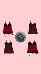 Y2K Sweet Girl Silk Cami Tops