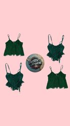 Y2K Glimmer Glow Cami Tops