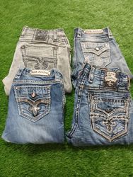 Miss me, true religion et rock revival jeans