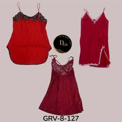 Y2k red sleep dress (GRV-8-127)