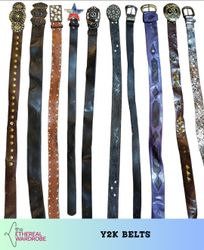 Y2K Belts bundle of 10pcs (RN#1244)