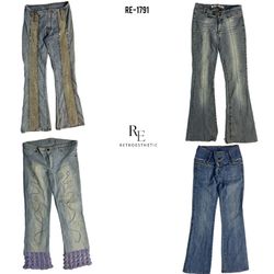 Y2K IT Girl Unique Denim Jeans(RE-1791)
