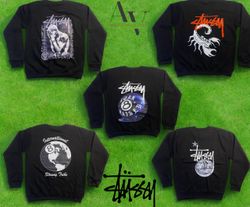 Felpe stampate in stile rework di Stussy