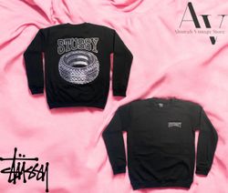 Stussy rework style Tire sweatshirts