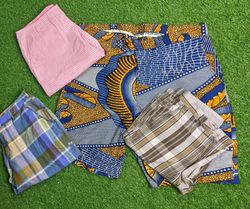 Cotton check shorts