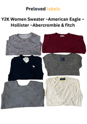 Y2K Women’s Sweater – American Eagle – Hollister  ..