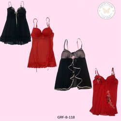 Vintage Y2K Black & Red Babydoll – Retro Partywear..