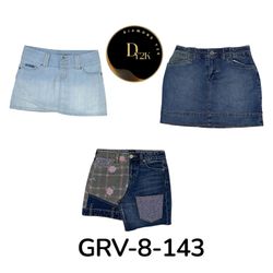 Denim midi skirt (GRV-8-143)