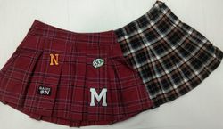 IQ0437 Y2k Pattern Mini Flowy Skirts