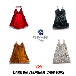 Y2K Dark Wave Dream Cami Tops - EV0810