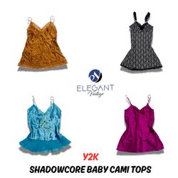 Y2K Shadowcore Baby Cami Tops - EV0812