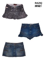 Gonne mini in denim Y2K
