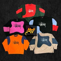 Sweatshirt style retravaillé Stussy