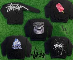Stussy rework style mixed sweatshirts