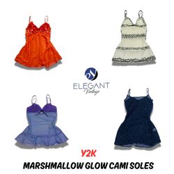 Y2K Marshmallow Glow Cami Semelles - EV0818
