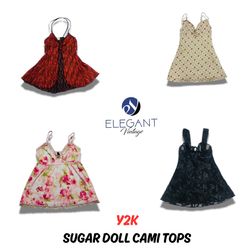 Y2K Sugar Doll Cami Tops - EV0819