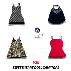 Y2K Sweetheart Doll Cami Tops - EV0820