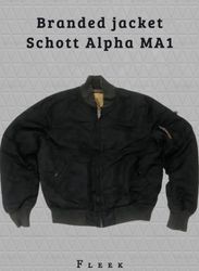 Branded jacket schott alpha MA1