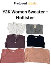 Y2K レディースセーター – Hollister、バンドル – (wcv: 383)