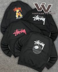 Stussy Rework Style Graphic Sweatshirt - #12825