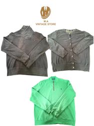 Halbzipp- und Vollknopf-Pullover