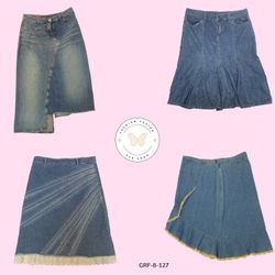 Vintage Y2K Denim Maxi Skirt – 2000s Streetwear Vi..