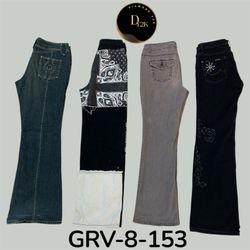 Y2k flared jeans (GRV-8-153)