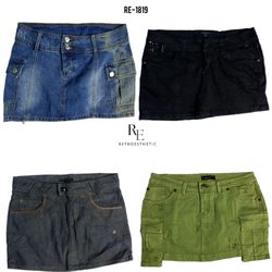 Y2K Britney Ära Denim Mini Röcke (RE-1819)