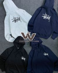 Stussy Rework Style Embroidered Mixed Colors Pullo..