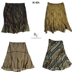 Y2K Grunge Floral Poly-Röcke (RE-1824)